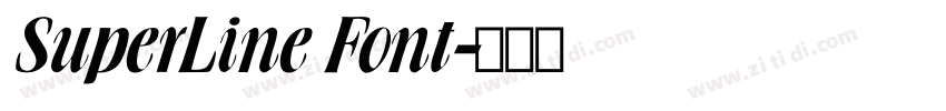 SuperLine Font字体转换